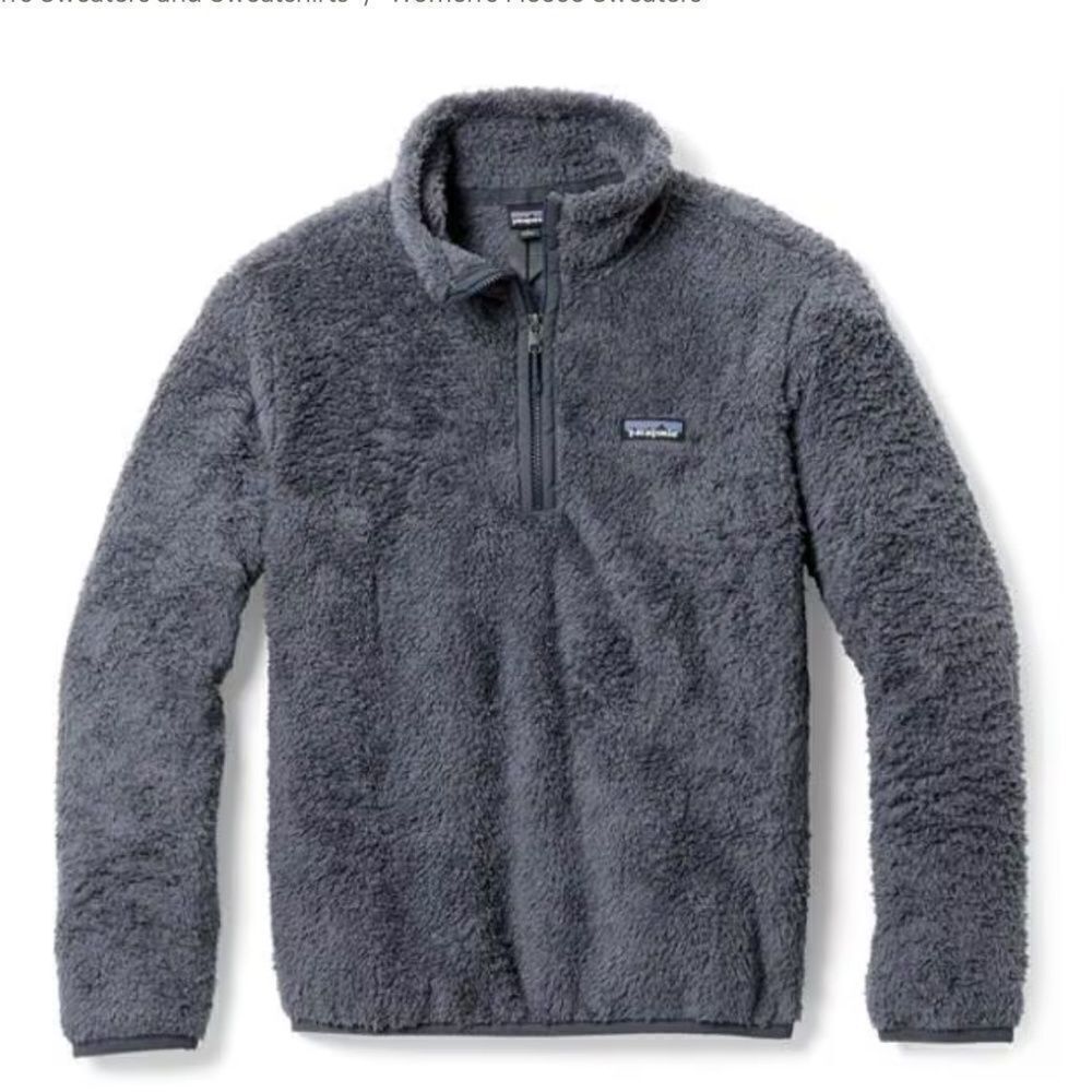 Patagonia Los Gatos Quarter-Zip Fleece Pullover Jacket Size medium smolder Blue